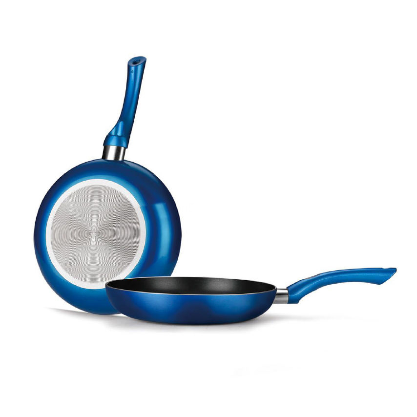 طقم مقلاة 24 سم 28 سم طقم مقلاة سيراميك غير لاصقة للمطبخ والطبخ المنزلي والتخييم في الهواء الطلق