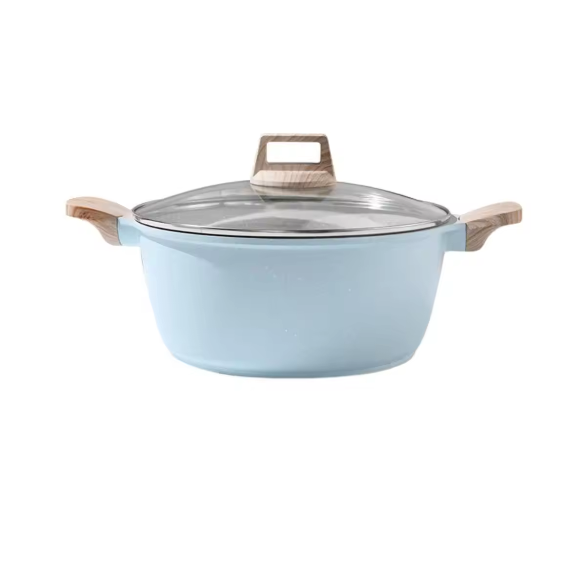 وعاء طهي للمطبخ من الحديد الزهر ذو أذنين غير لاصقة ومسطحة مستديرة من ليربان