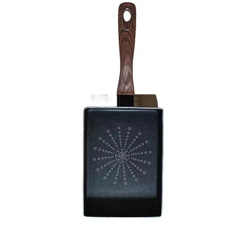 مجموعة كبيرة من أواني الطبخ مقلاة عميقة غير قابلة للالتصاق مع غطاء