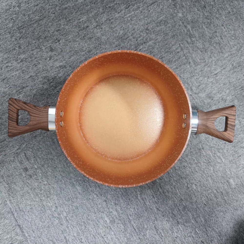 شعار مخصص 24/26/28 سنتيمتر مكافحة لاصق جهاز تسخين الطعام من السيراميك غير عصا المنزل إناء/ قدر الأوعية المقاومة للحرارة