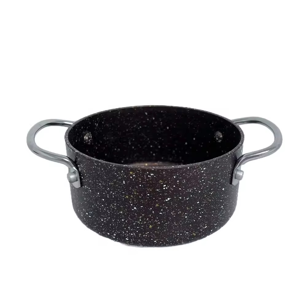 3 مجموعات من الألومنيوم غير لاصقة مقلاة وعاء الحساء طباخ تجهيزات المطابخ