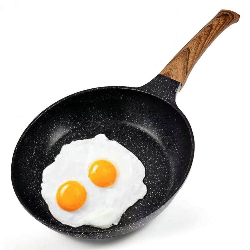 شعار مخصص غير لاصق سبائك الألومنيوم التعريفي مقلاة البيض مقلاة عجة